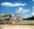 Chichen Itza's Kukulcan Temple from afar